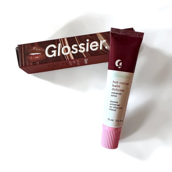 NEW IN BOX Glossier Hot Cocoa Limited Edition Balm Dotcom-- SOLD OUT Shade - Picture 1 of 3